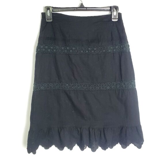 Vintage Whimsygoth Style Crochet Midi Skirt - Size 4 Petite - Picture 2 of 5